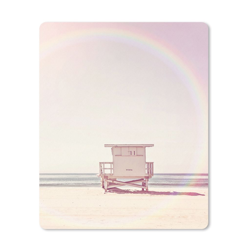 MuchoWow Mauspad Mousepad Strand - Hütte - Sonne - Meer - Sommer 30x40 cm - Mousepads - Maus Mat - Pad - Mausunterlage - Mausmatten