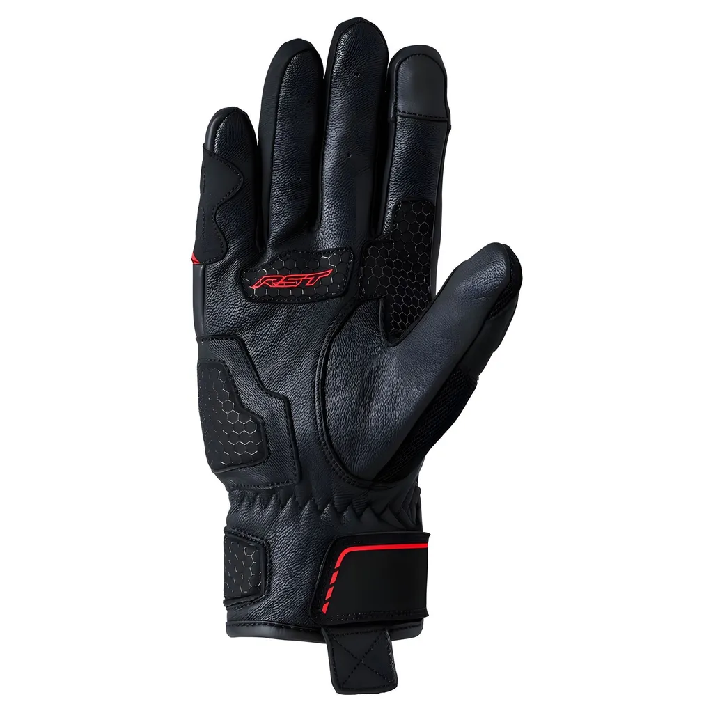 Gants de Moto Homme RST S-1 Anti-Chaleur avec Coque Rouge