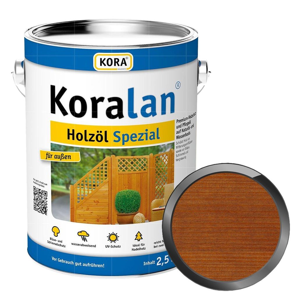KORA Koralan Holzöl-Spezial 2.5 Liter Bangkirai