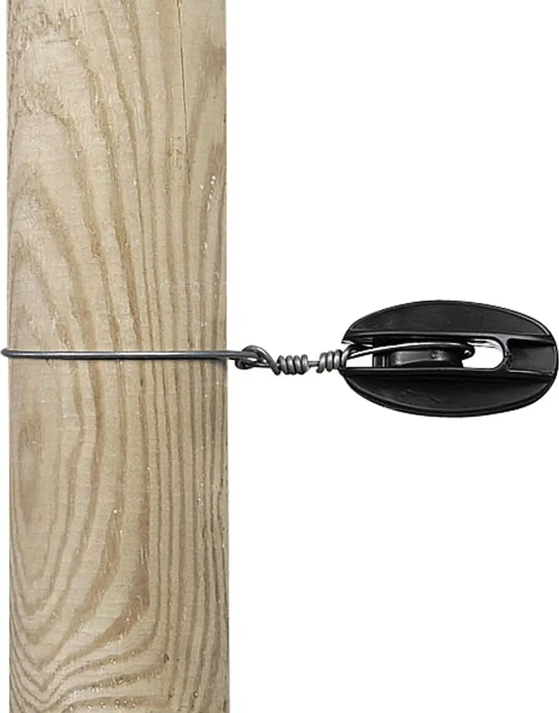 Isolateur de traction noir pour EquiFence et cordes - Lot de 100 pièces