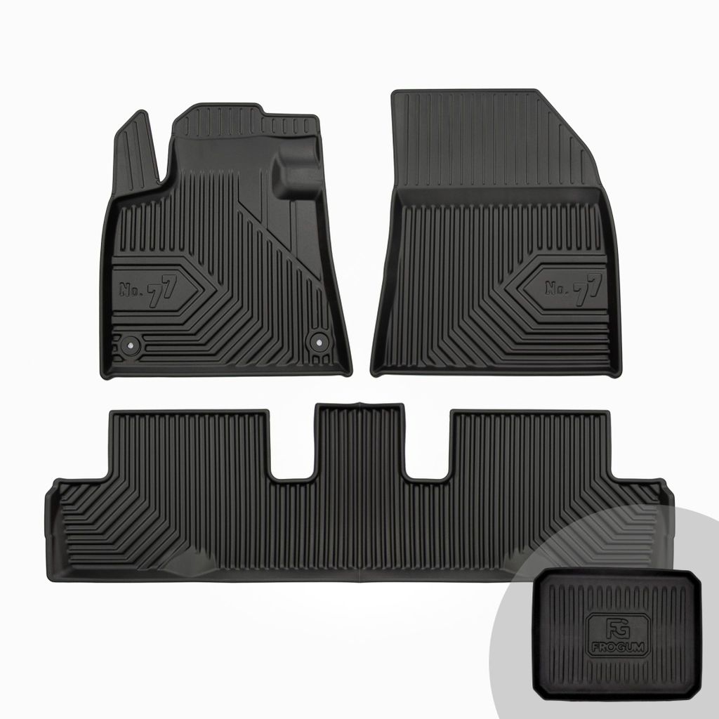 FROGUM No.77 Gummimatten Ganzjahresset von Auto Fußmatten Autofussmatten für Citroën C4 Picasso II 2013-2019