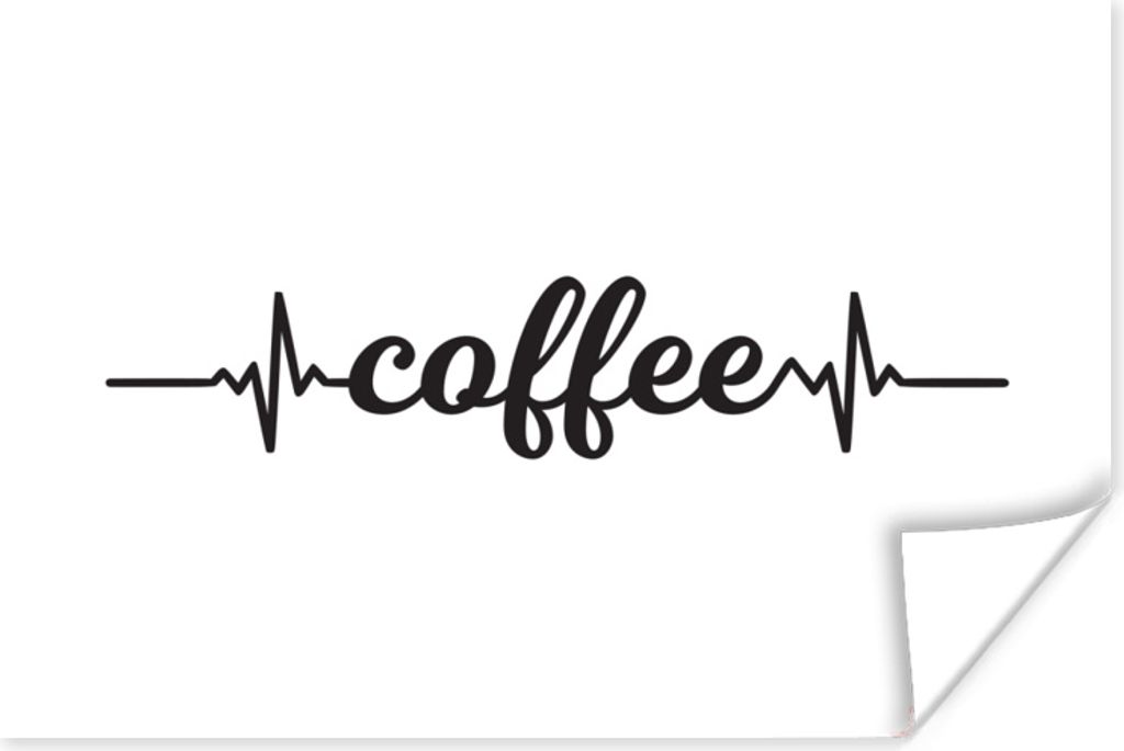 MuchoWow Poster Kaffee - Sprichwörter - Zitate - Kaffee 180x120 cm - Fotoplakat