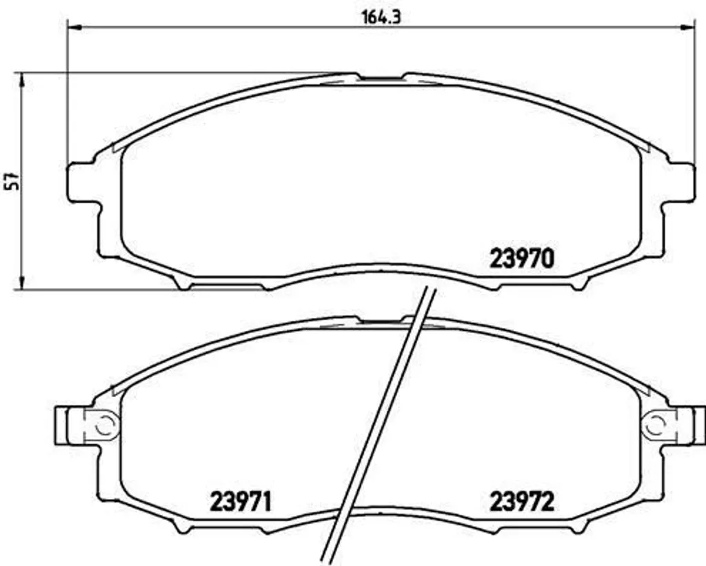 Freinage sécurisé pour Nissan Navara D22 : Plaquettes Brembo P 56 049