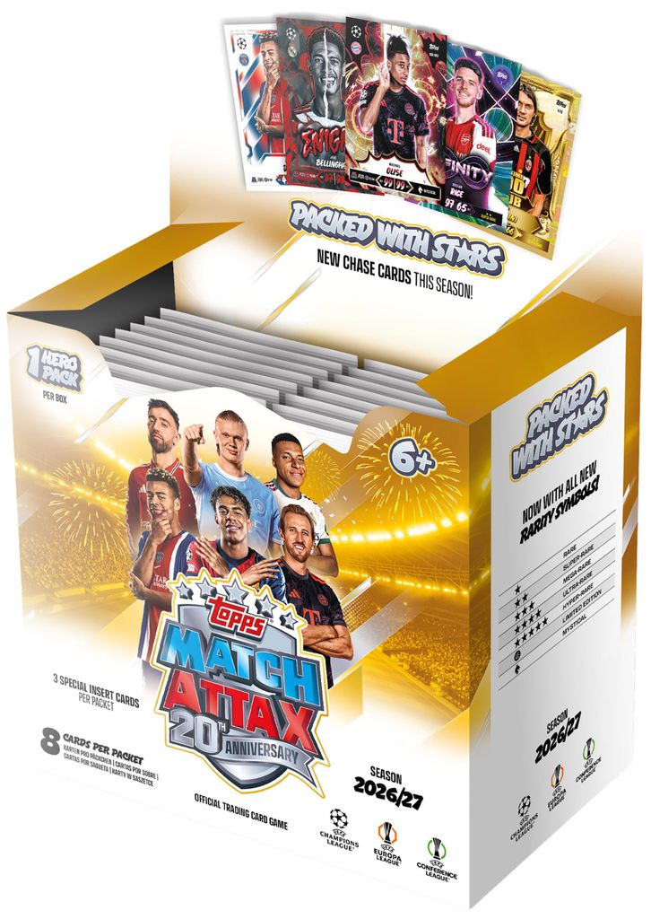 Topps Match Attax Champions League 2026/27 – 36er Display Produktbild 