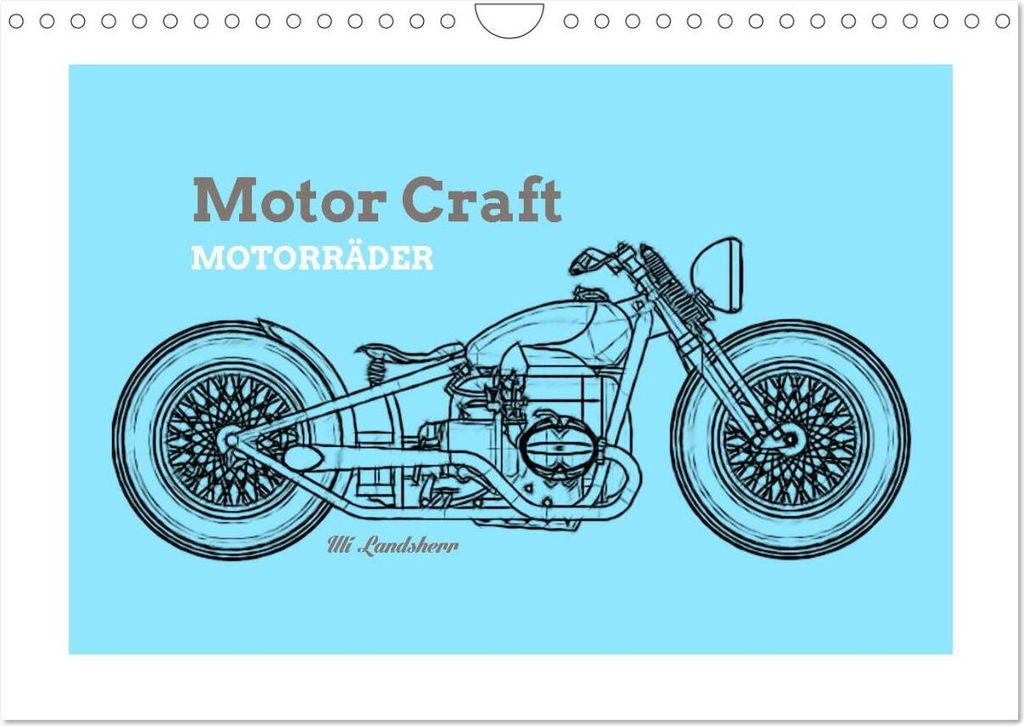 Motor Craft Motorräder (Wandkalender 2026 DIN A4 quer), CALVENDO Monatskalender