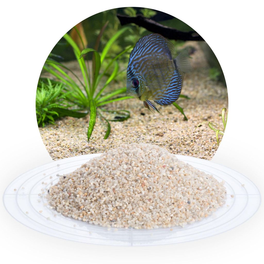 Schicker Mineral-Aquariumkies beige 25 kg-1,4-2,2mm Produktbild 