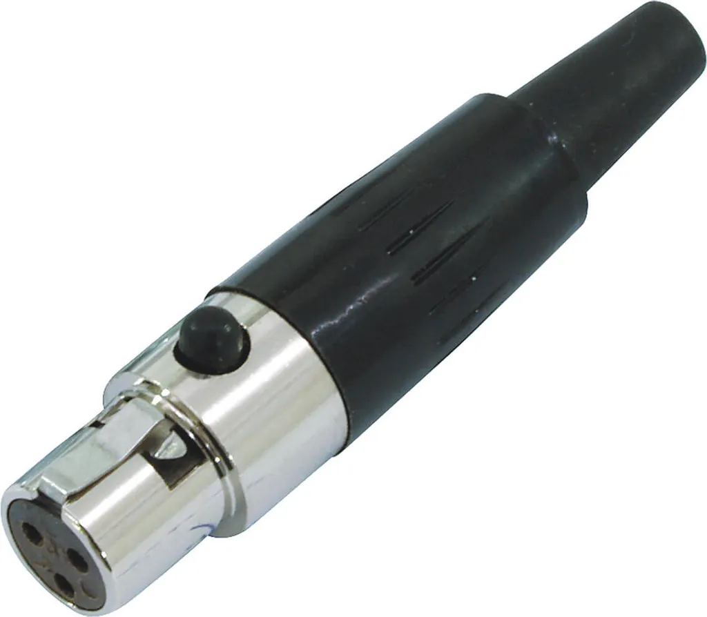 Omnitronic Mini XLR 3 Pin - Presa Professionale da Pannello