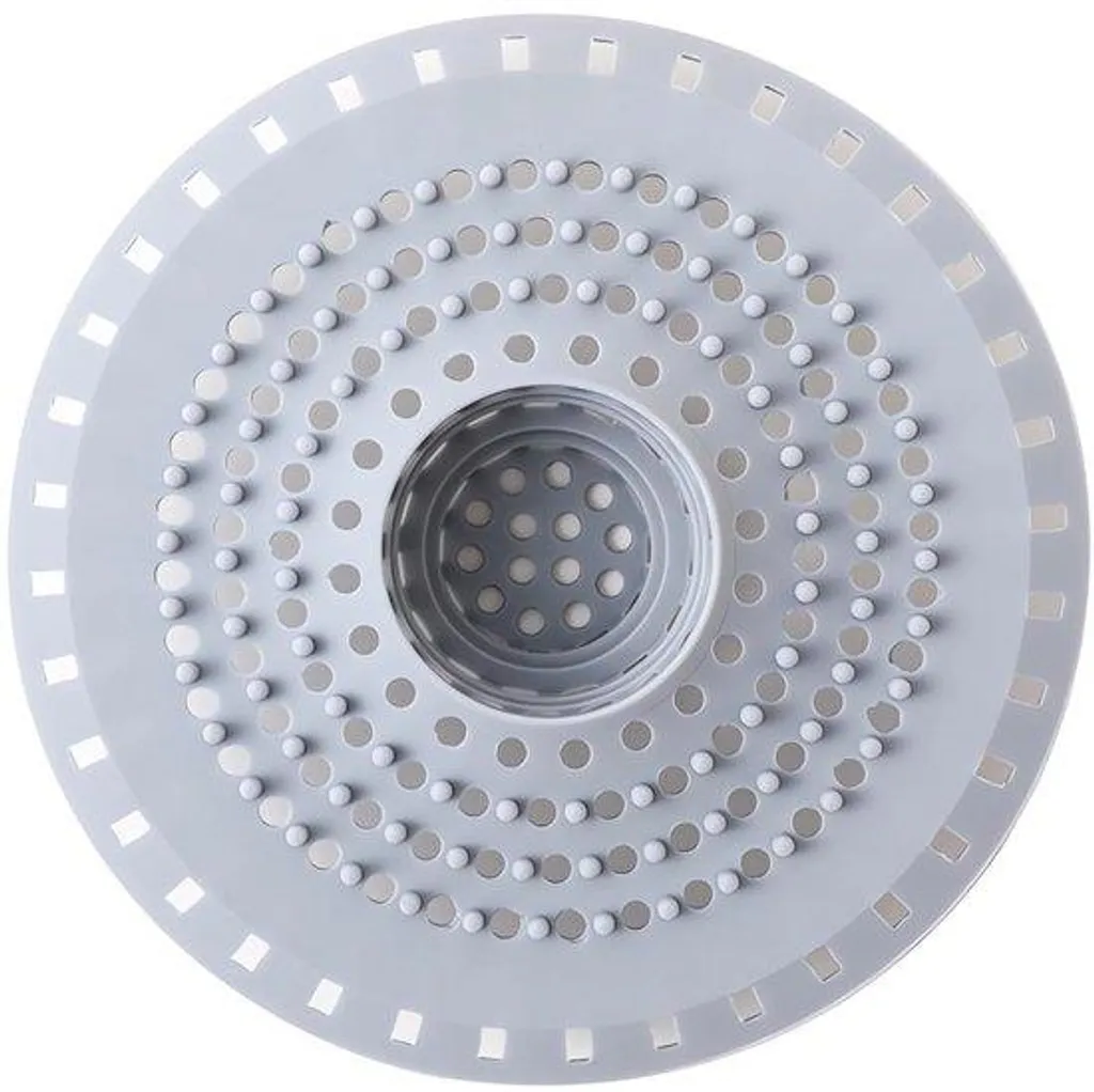 Filtre de douche silicone flexible gris, ajustement de 3,7 à 4,5 cm