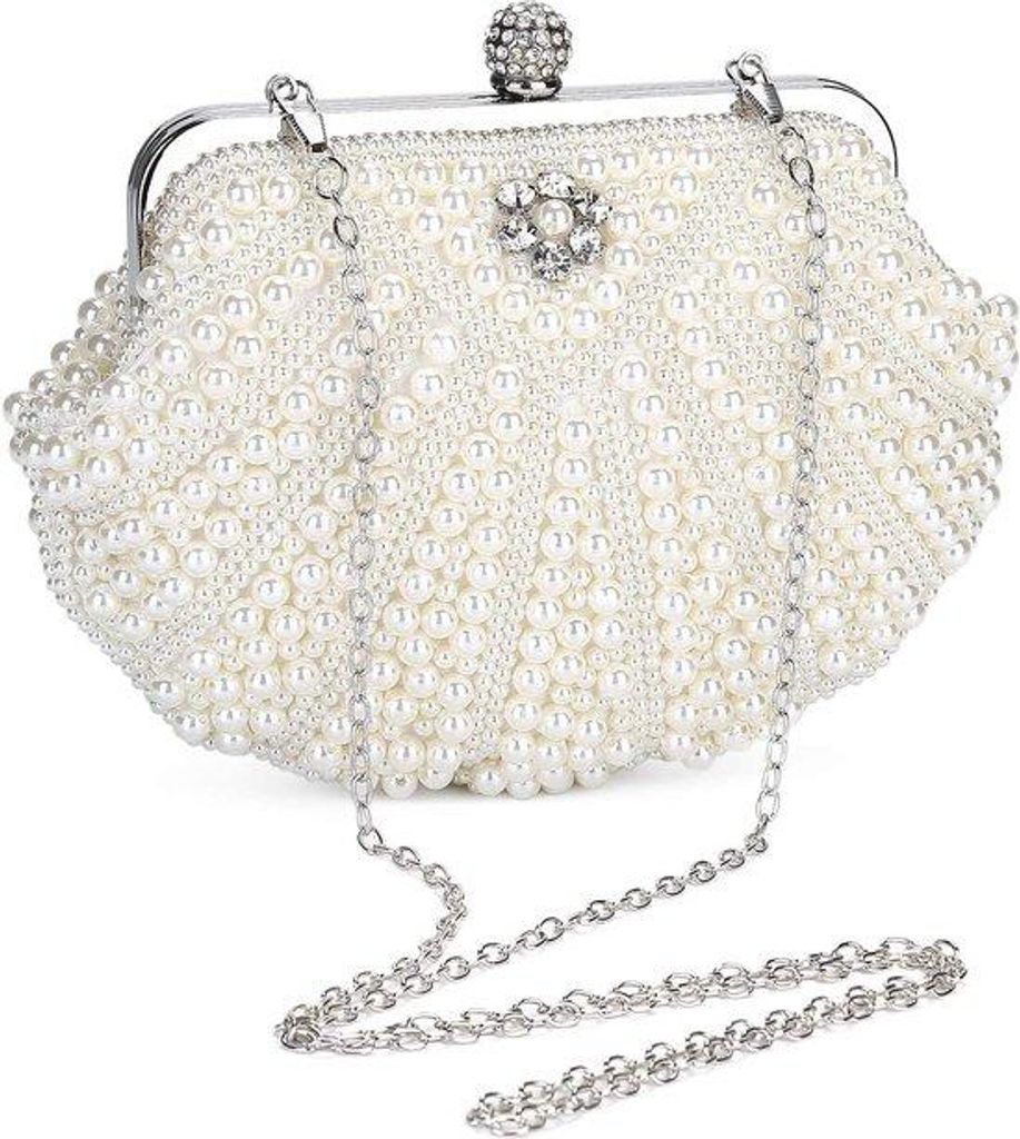 Luxus-Damen-Clutch, kleine Schmucktasche, für Feier, Hochzeit, Promi-Box, Handgefertigt, mit Strass-Verzierung