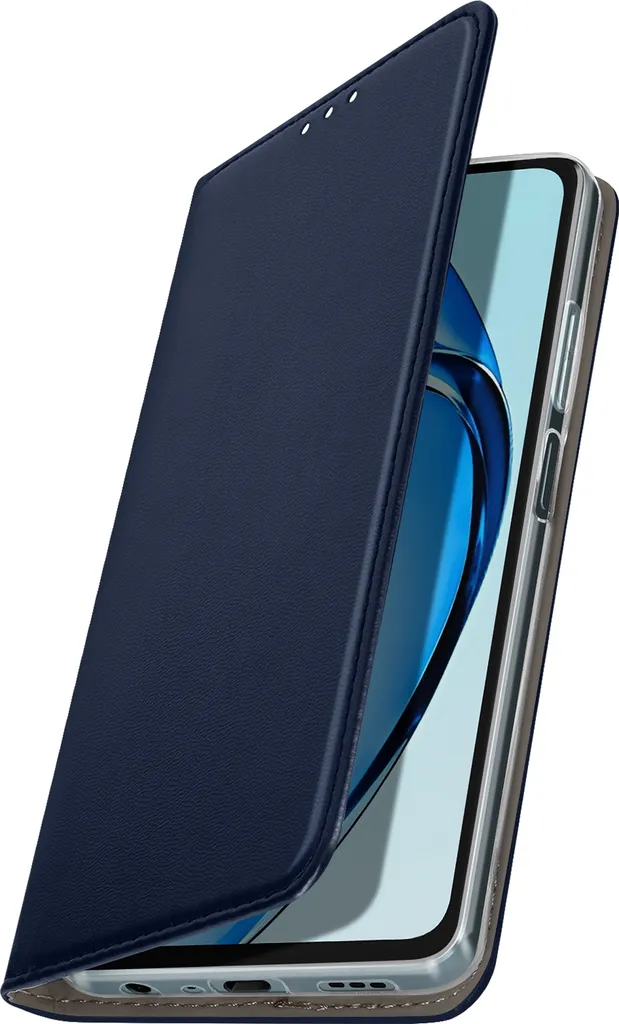 Custodia a Libro Oppo A60 Avizar Blu Scuro: Protezione Elegante con Stand