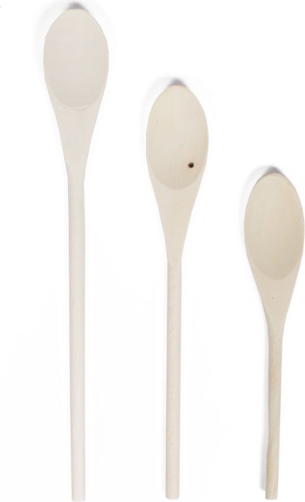 Kochlöffel-Set Holz 3tlg. ganz einfache ausführung 20 - 26 Produktbild 