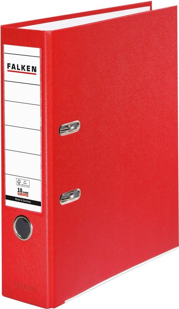 Falken Ordner Chromocolor, DIN A4, PP, 80 mm, breit, Produktbild 