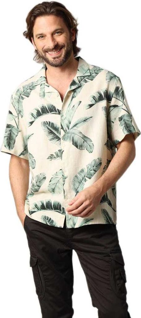 Deeluxe Biloxi Kurzarmhemd Beige M Herren Beige M