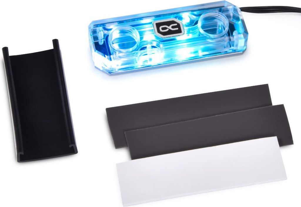 Alphacool 11969, Wasserblock, Acryl, Kupfer, Nickel, Kunststoff, Schwarz, Transparent, 1/4", 60 °C, Box