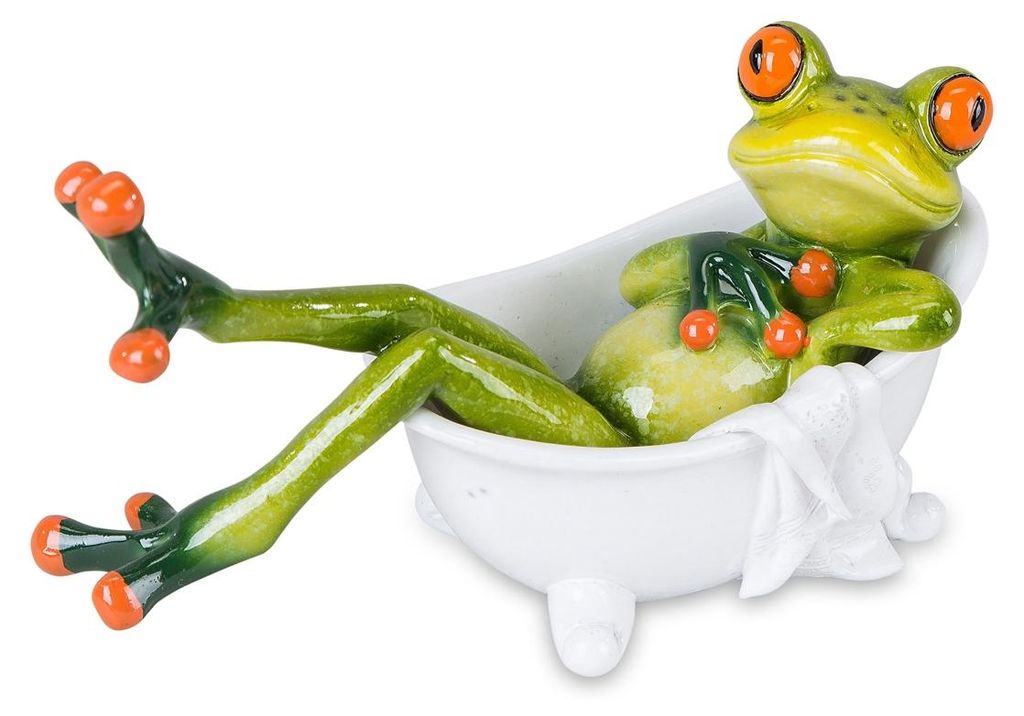 Deko Figur Frosch in Badewanne formano Produktbild 