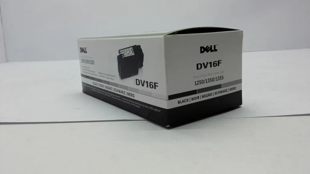 Toner Dell DV16F noir pour impression de documents sur Dell 1250c laser