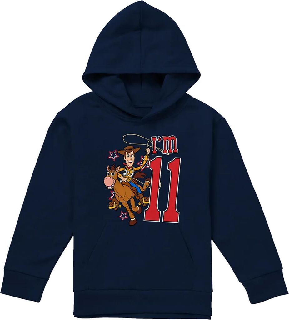 Toy Story - "I'm 11" Hoodie zum Überziehen für Kinder, Geburtstag TV22809 (116) (Marine)