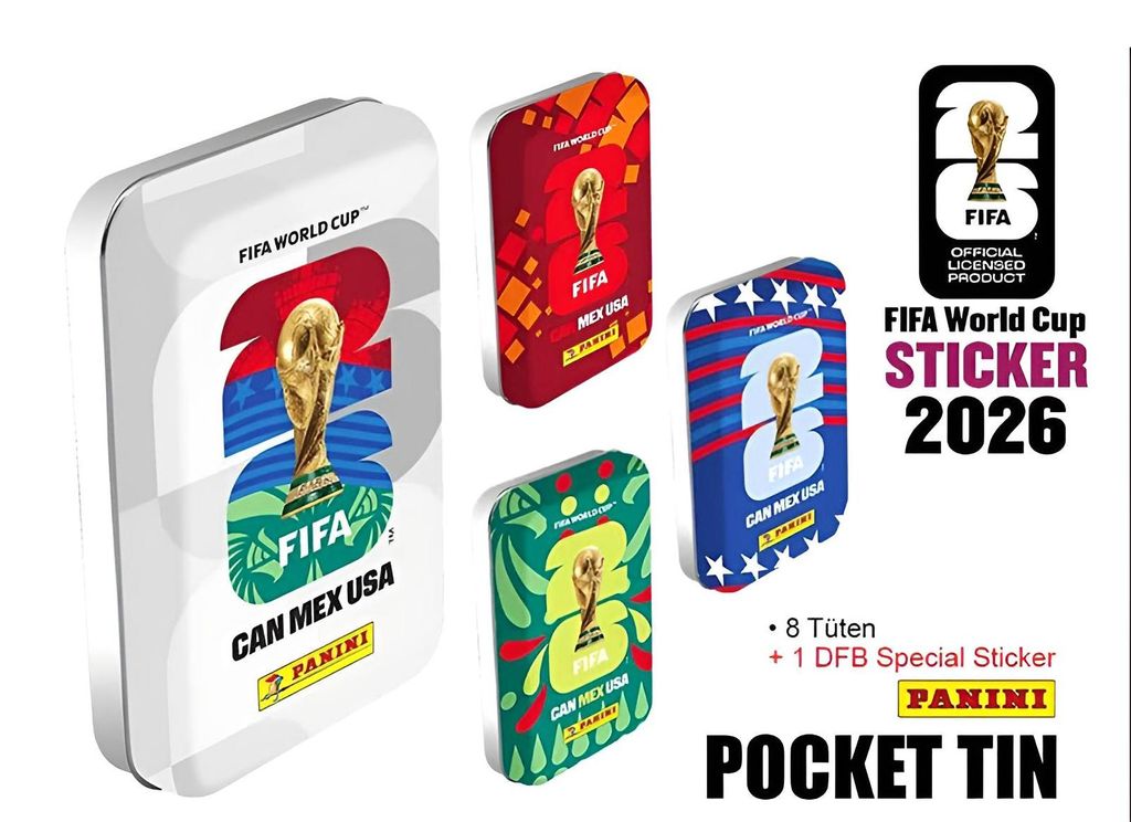 Panini FIFA World Cup 2026 Sticker - 1 Pocket Tin