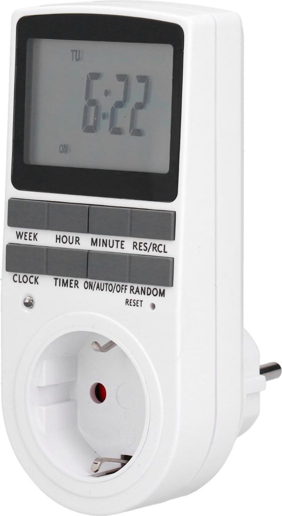 Digitaler programmierbarer Zeitschalter für Steckdosen Smart Timing Switch Socket Accessory for Lamp Fan