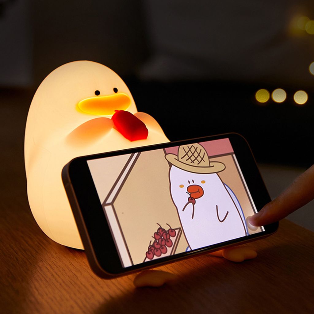 Nachtlicht Kinder, Silikon Ente Nachtlicht mit Timer und Produktbild 6