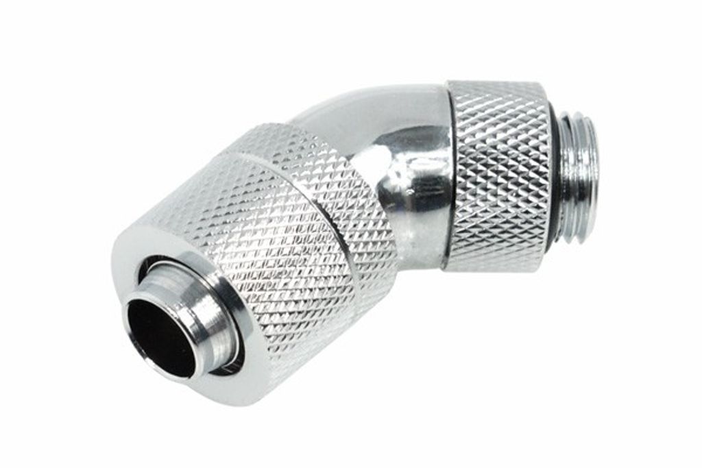 Alphacool 17151, Anpassung, Messing, Silber, 1/4", 45°, 18 mm