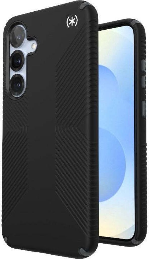 Speck Presidio2 Grip - Tasche Samsung Galaxy S25+ / 24+ (Schwarz/Schiefergrau/Weiß)