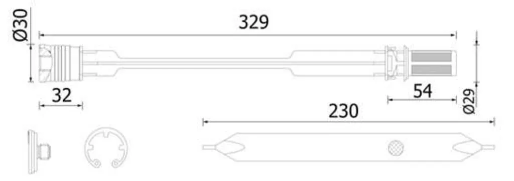 Déshydrateur d'air MAHLE AD 319 000S pour MERCEDES-BENZ ATEGO 29mm