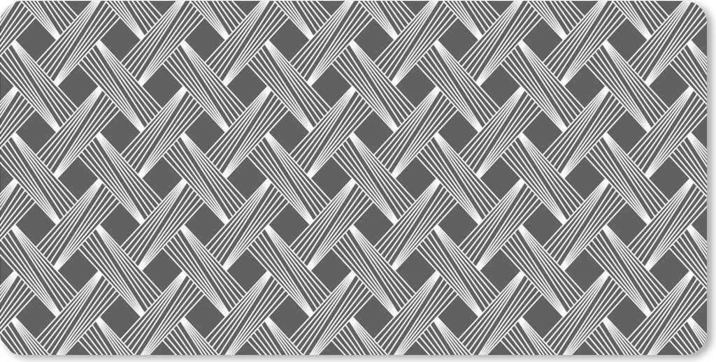 MuchoWow Schreibtischunterlage Muster - Grau - Geometrisch 80x40 cm - XXL Mauspad - Gaming Mauspad