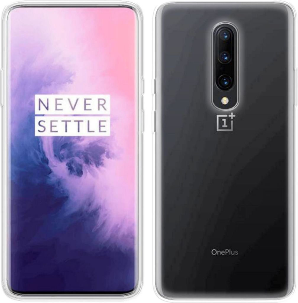 cofi1453 Silikon Hülle Basic kompatibel mit OnePlus 7 PRO Case TPU Soft Handy Cover Schutz Transparent