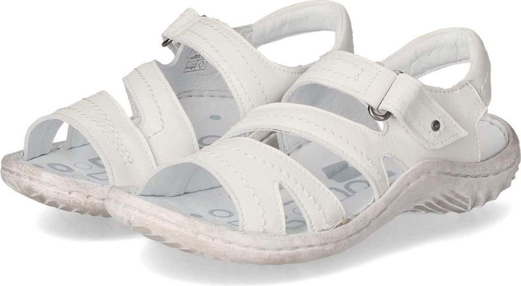 Krisbut Damen Sandalen Weiß Glattleder Größe: 40