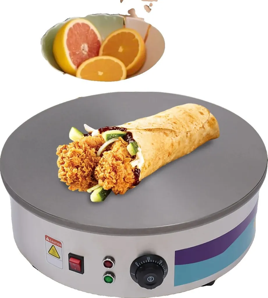 Crêpière électrique pour repas de famille grande surface cuisson 3 kW