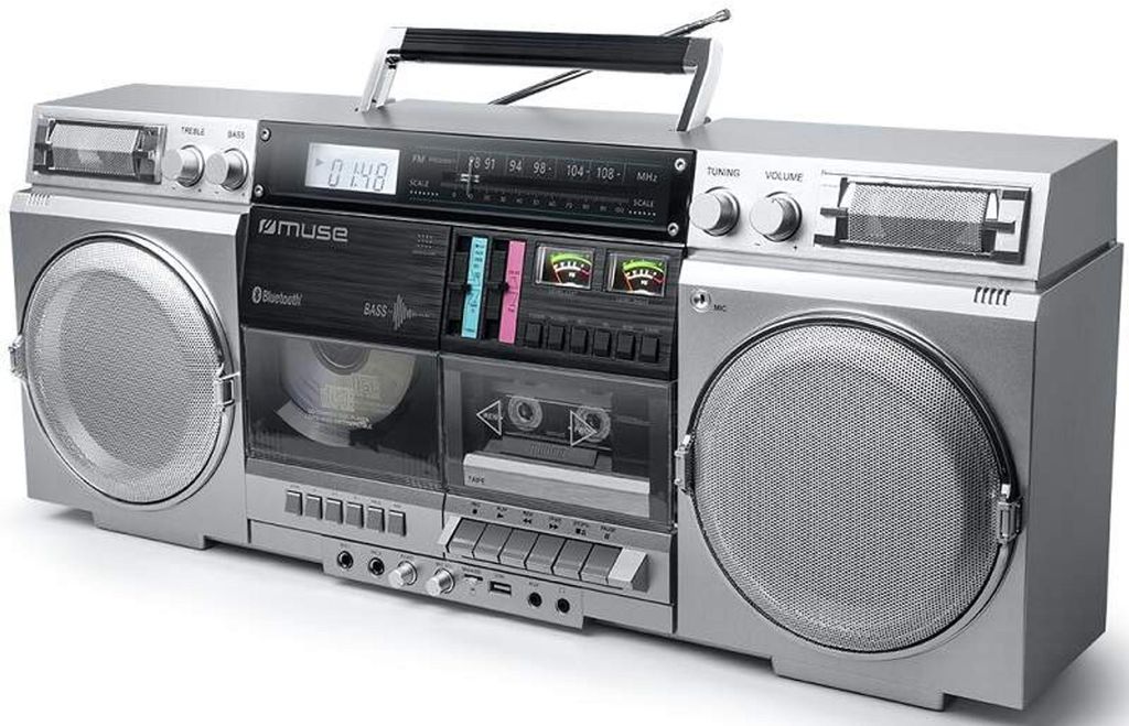 Radio cd portable gris - Muse - M-380GBS - ghetto blaster Image du produit 