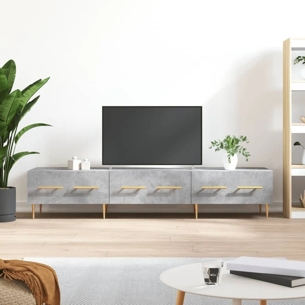 The Living Store Mobile TV Cemento Grigio 150cm | Arredo Low Cost