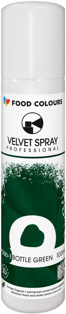 Zamsz w sprayu Velvet Ciemnozielony Bottle green 100ml Zdjęcie produktu 