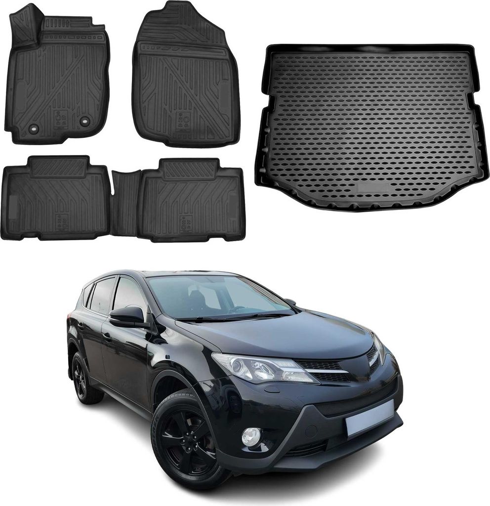 Tapis & bac de coffre Set pour Toyota RAV4 2013-2018 Image du produit 