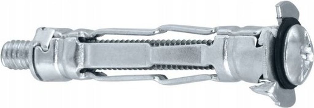 Schraubbare Stahl-Molly-Dübel M5 x 45, 4 Stk.