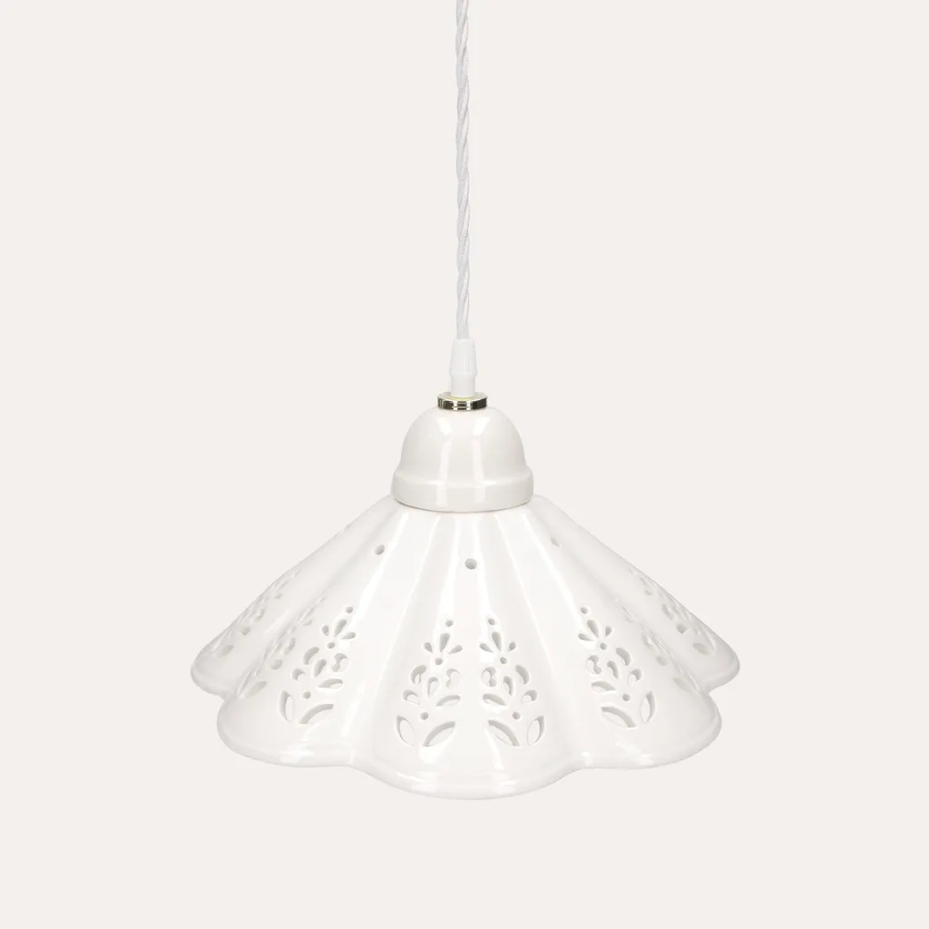Suspension céramique blanche 30 cm : finissez-en avec l'éclairage fade