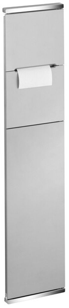 Keuco Plan Integral Modul WC 1 176 x 775 x 143 mm links mit Toilettenpapierhalter - verchromt/weiß lackiert - 44964015101