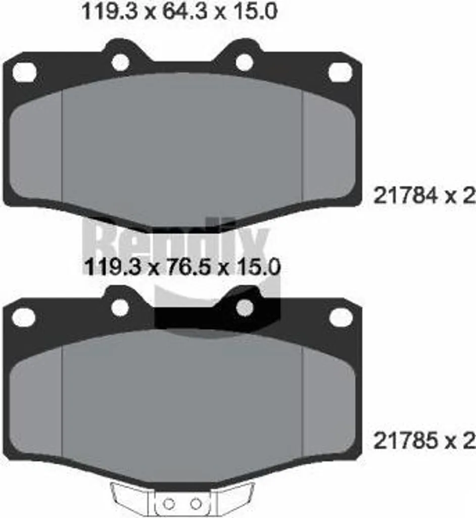 Freinage Puissant pour Toyota Hilux avec Plaquettes Bendix BPD1845 OE
