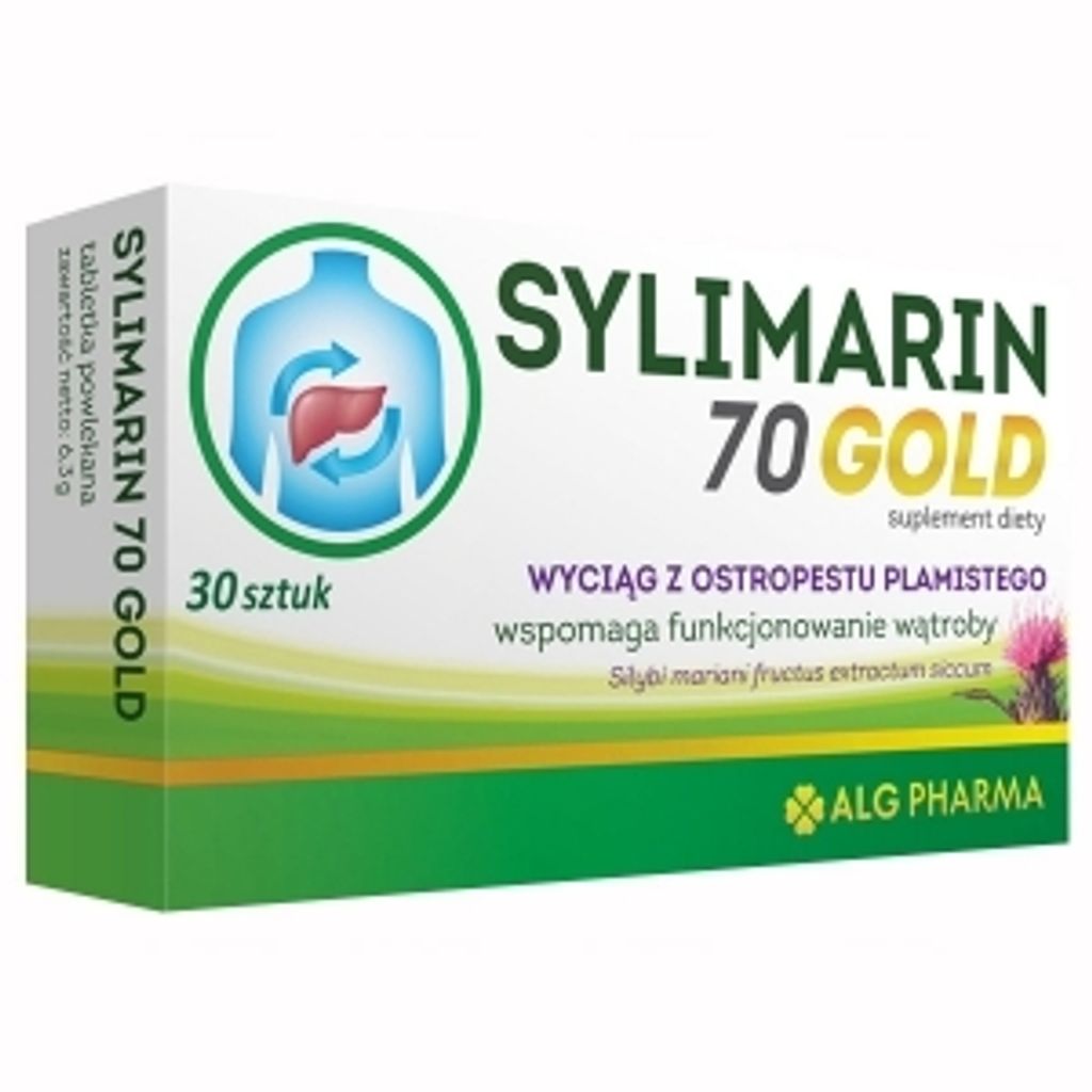 Sylimarin 70 Gold 30 tabletek Zdjęcie produktu 