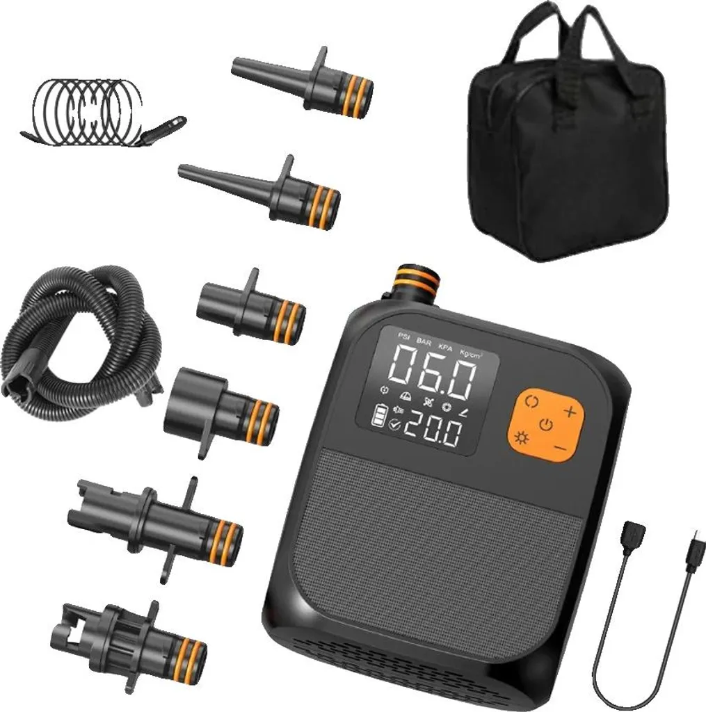 Gonfleur électrique haute pression 25 PSI portable pour SUP et Kayak