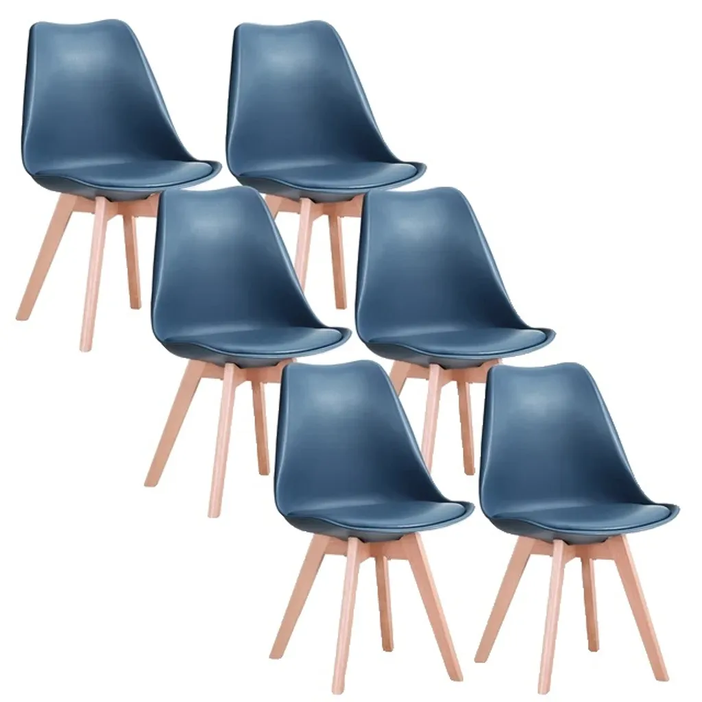 Aménager sa salle à manger avec des chaises bleues en PU, style moderne