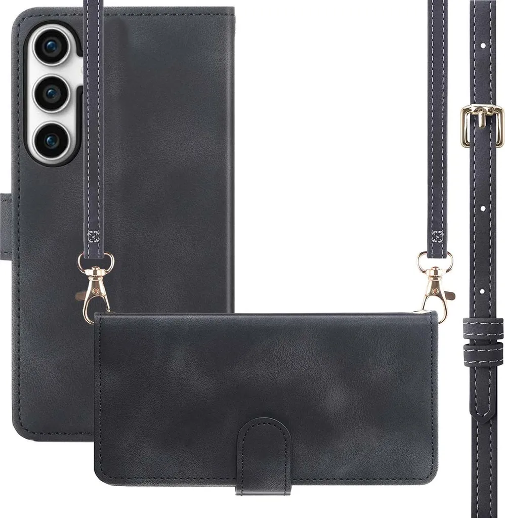 Custodia pieghevole con cordino imoshion Samsung Galaxy S23 FE - Nero