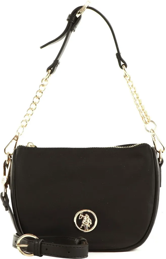 U.S. POLO ASSN. Houston Mini Round Hobo Bag Noir - Sac à épaule chic
