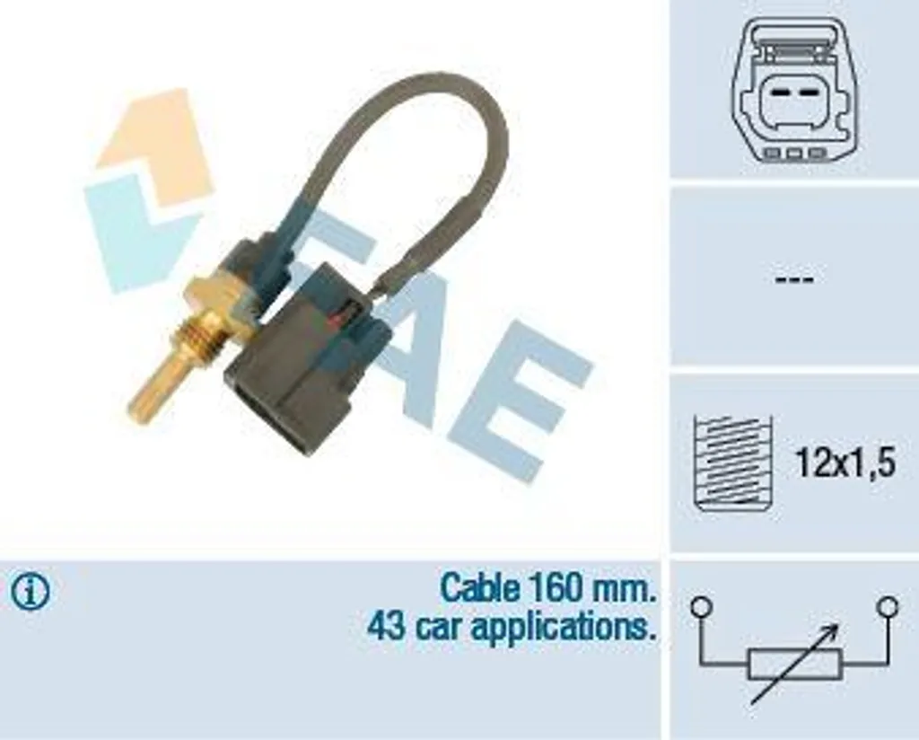 Sensore di temperatura acqua FAE ALFA ROMEO MITO prezzo online | AUTODOC