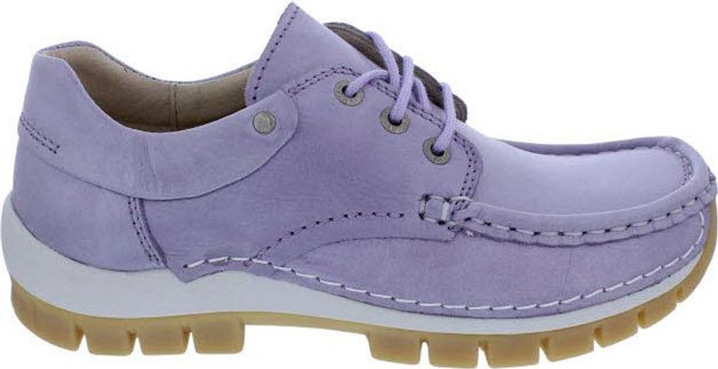 Wolky Halbschuh Fly 0470161-606, schimmerndes Glattleder, Lavendel-Flieder, Fußbett zum Wechseln 42