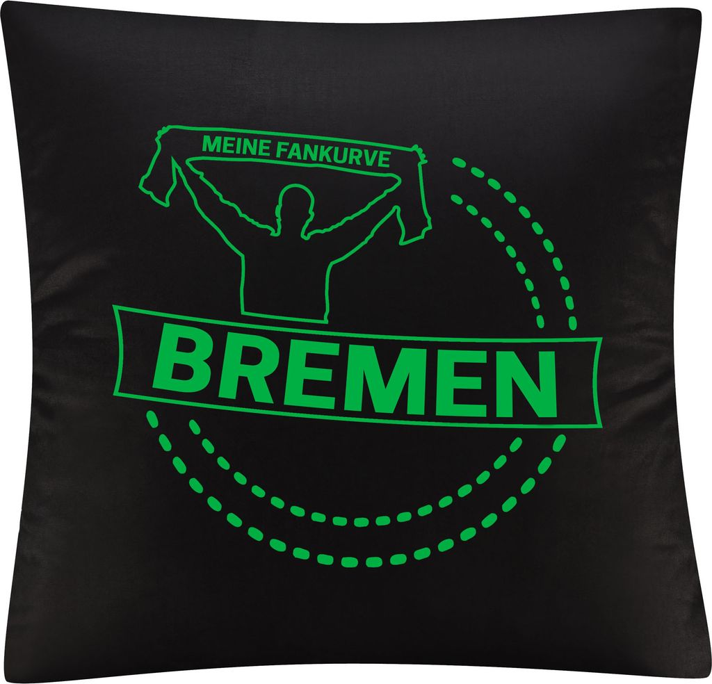 multifanshop Kissenbezug - Bremen - Meine Fankurve, Produktbild 