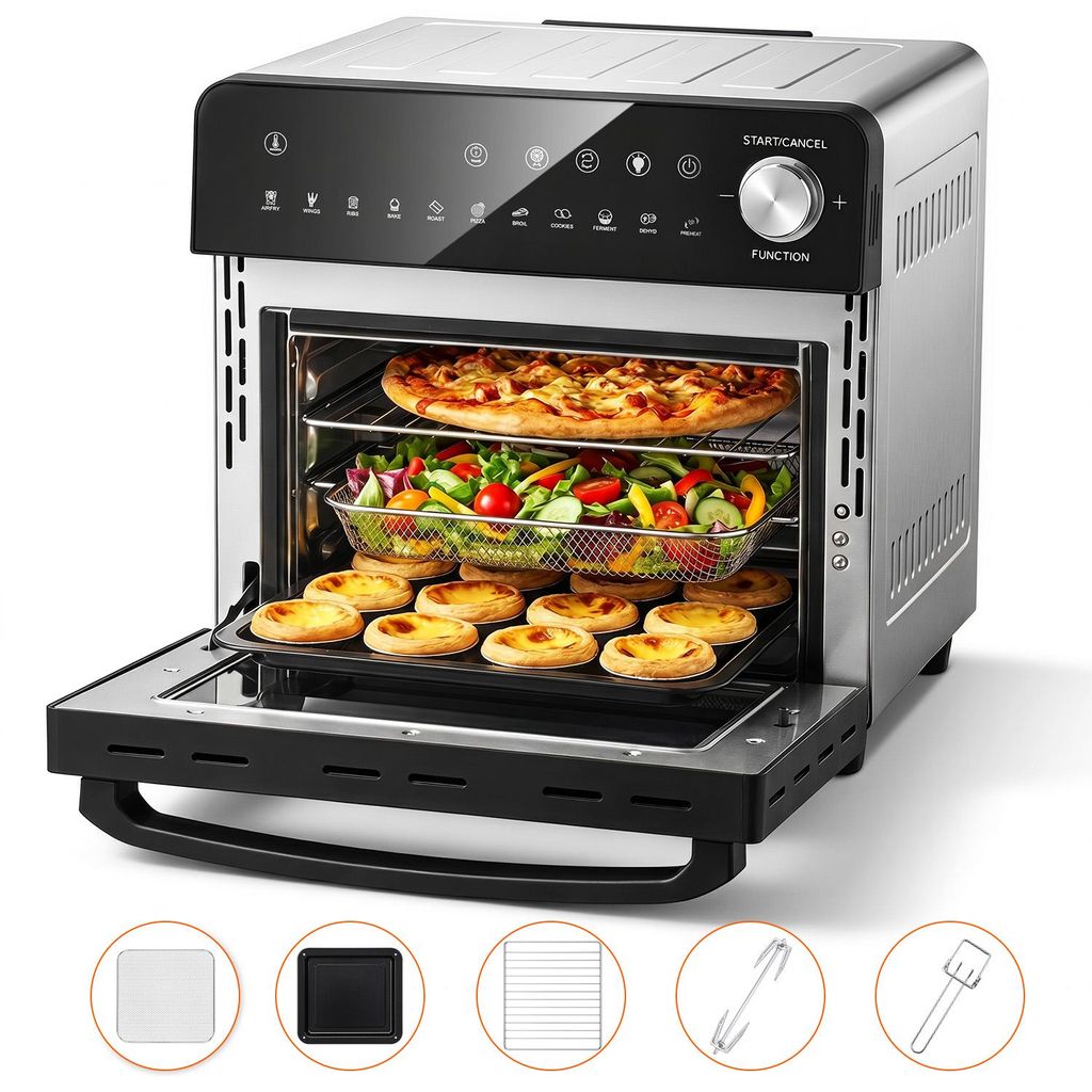 14L Heißluftfritteuse XXL, Minibackofen Umluft mit Produktbild 