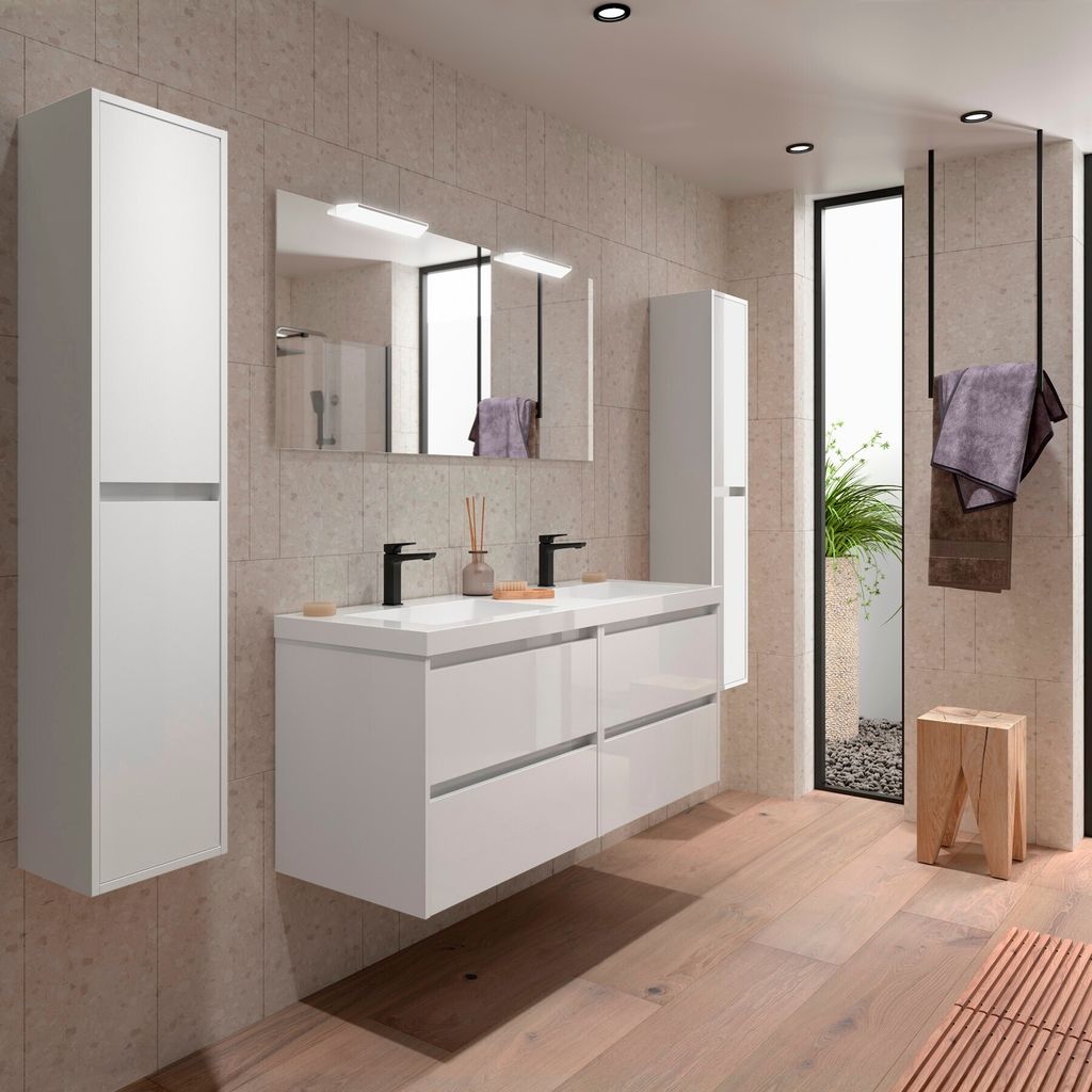 Noja Komplett-Set 1400 4 Schubladen White Gloss