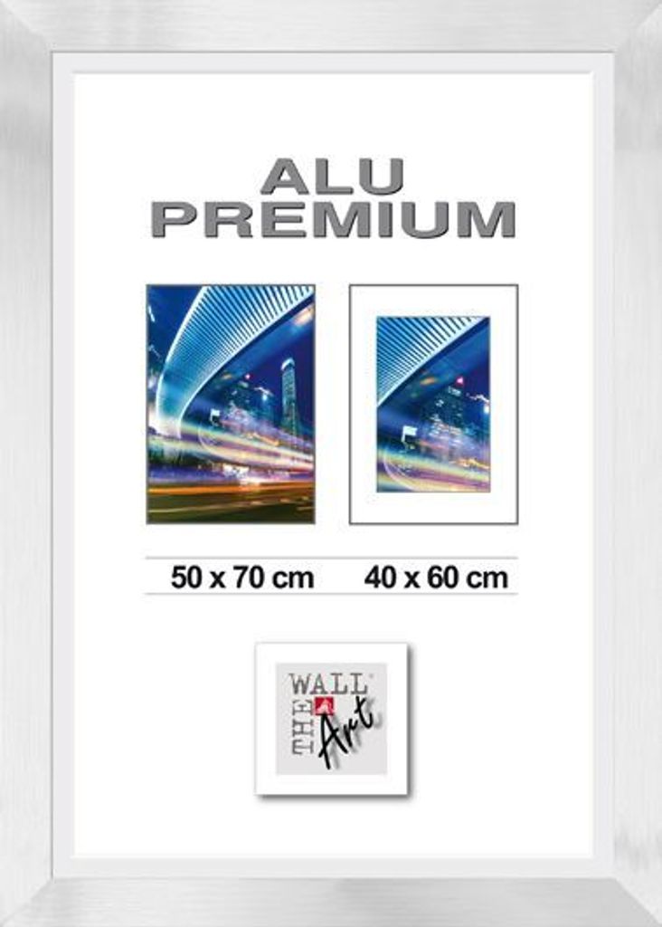 Aluminiumrahmen Quattro silber, 50 x 70 cm Produktbild 